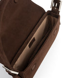 BAGUETTE BAG SUEDE CHOCO