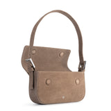 BAGUETTE BAG SUEDE DARK BEIGE