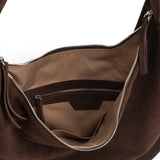 HOBO DROP BAG SUEDE CHOCO