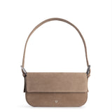 BAGUETTE BAG SUEDE DARK BEIGE