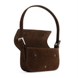 BAGUETTE BAG SUEDE CHOCO