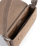 BAGUETTE BAG SUEDE DARK BEIGE