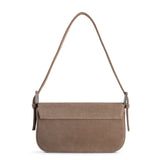 BAGUETTE BAG SUEDE DARK BEIGE