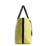 RAFFIA TOTE BAG YELLOW & BLACK