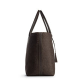 RAFFIA TOTE BAG CHOCO
