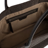 RAFFIA TOTE BAG CHOCO
