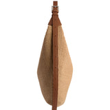 RAFFIA HOBO DROP BAG NATURAL & CARAMEL
