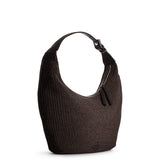 RAFFIA HOBO DROP BAG CHOCO