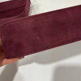 BAGUETTE BAG SUEDE BURGUNDY - Lot 16 (Imperfect)