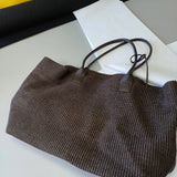 RAFFIA TOTE BAG CHOCO - Lot 121 (Imperfect)