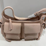 CARGO BAG SUEDE POWDER PINK - Lot 30 (Imperfect)