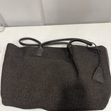 RAFFIA TOTE BAG CHOCO - Lot 87 (Editorial)