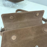 BAGUETTE BAG SUEDE CHOCO - Lot 12 (Imperfect)