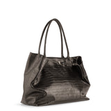 TOTE CROCO BROWN