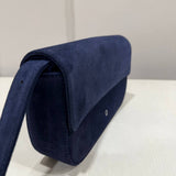 BAGUETTE BAG SUEDE NAVY - Lot 37 (Imperfect)