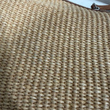 RAFFIA HOBO DROP BAG NATURAL & CARAMEL - Lot 104 (Editorial)