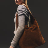 HOBO BAG SUEDE TOFFEE