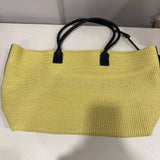 RAFFIA TOTE BAG YELLOW & BLACK - Lot 106 (Editorial)