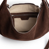 HOBO DROP BAG SUEDE CHOCO