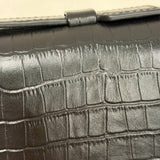 BAGUETTE FLIP CROCO  BLACK - Lot 133 (Editorial)