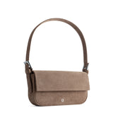 BAGUETTE BAG SUEDE DARK BEIGE