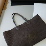 RAFFIA TOTE BAG CHOCO - Lot 120 (Imperfect)