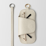 CASE FOR GLASSES CROCO CREAM