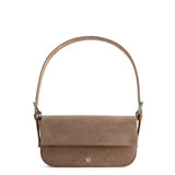 BAGUETTE BAG SUEDE DARK BEIGE