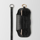 CASE FOR GLASSES CROCO BLACK