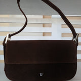 BAGUETTE BAG SUEDE CHOCO - Lot 118 (Imperfect)