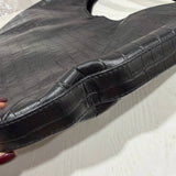 EXTRA HOBO BAG CROCO BLACK - Lot 33 (Imperfect)