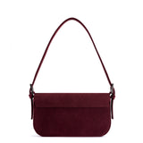 BAGUETTE BAG SUEDE BURGUNDY