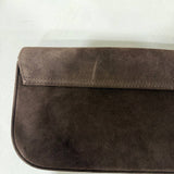 BAGUETTE BAG SUEDE CHOCO - Lot 14 (Imperfect)