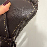 RAFFIA HOBO DROP BAG CHOCO - Lot 57 (Editorial)
