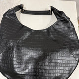 EXTRA HOBO BAG CROCO BLACK - Lot 33 (Imperfect)