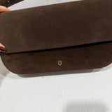 BAGUETTE BAG SUEDE CHOCO - Lot 13 (Imperfect)