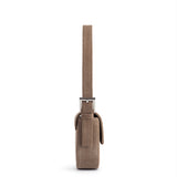 BAGUETTE BAG SUEDE DARK BEIGE