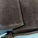 BAGUETTE BAG SUEDE CHOCO - Lot 118 (Imperfect)