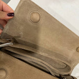 BAGUETTE BAG SUEDE DARK BEIGE - Lot 31 (Imperfect)