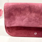 BAGUETTE BAG SUEDE BURGUNDY - Lot 16 (Imperfect)
