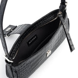 BAGUETTE MINI CROCO BLACK