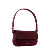 BAGUETTE BAG SUEDE BURGUNDY