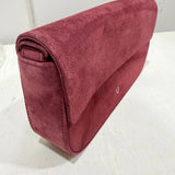 BAGUETTE BAG SUEDE BURGUNDY - Lot 17 (Imperfect)