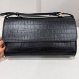 BAGUETTE FLIP CROCO  BLACK - Lot 97 (Sample)