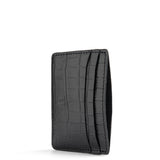 CARD HOLDER CROCO BLACK