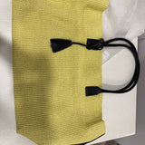 RAFFIA TOTE BAG YELLOW & BLACK - Lot 62 (Editorial)