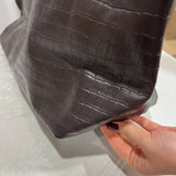 TOTE CROCO BROWN - Lot 80 (Editorial)