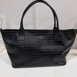 TOTE MEDIUM CROCO BLACK - Lot 103 (Sample)