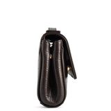 BAGUETTE FLIP CROCO BROWN