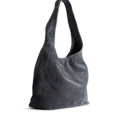 HOBO BAG SUEDE GRAPHITE